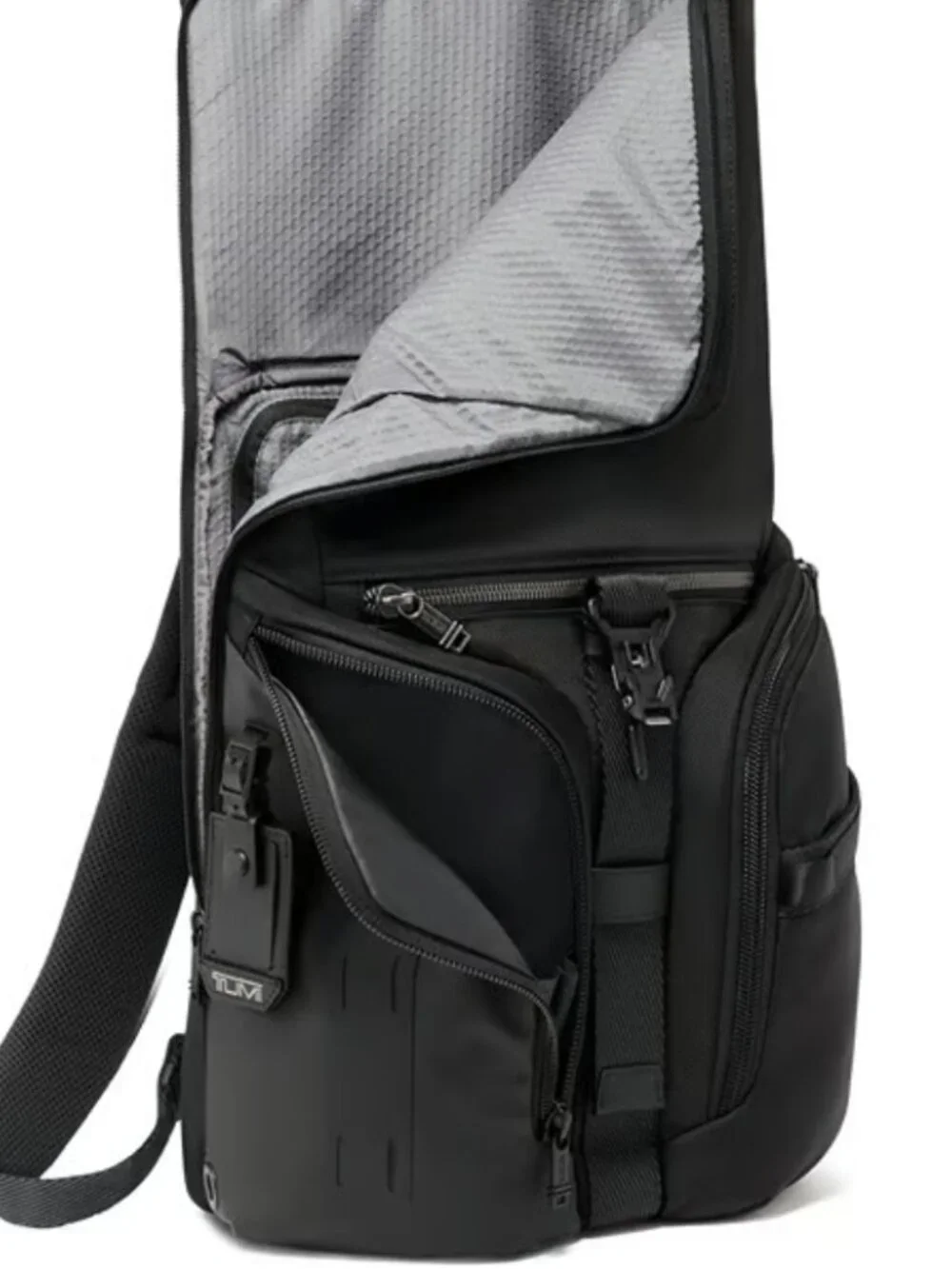 TUMI Alpha Bravo Logistics Flap Lid Backpack New in Black Color